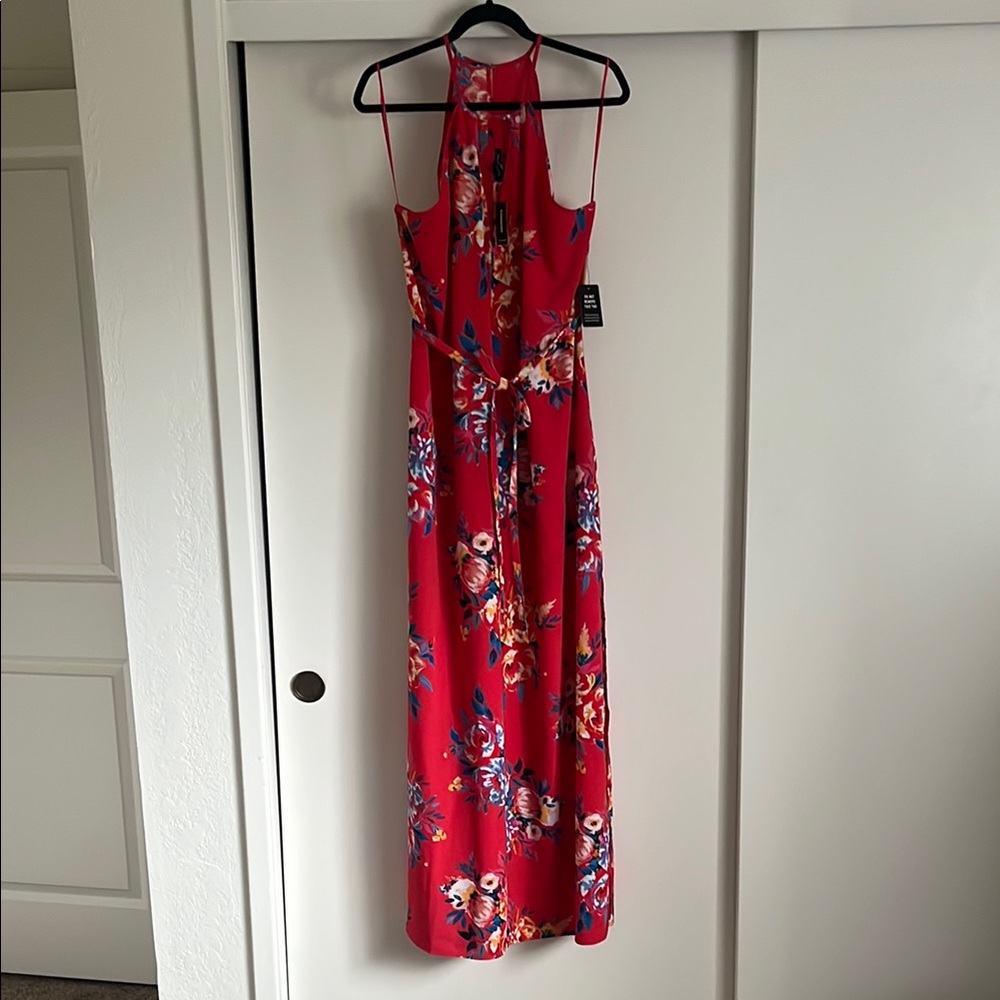 NWT Express Floral Red Maxi Dress